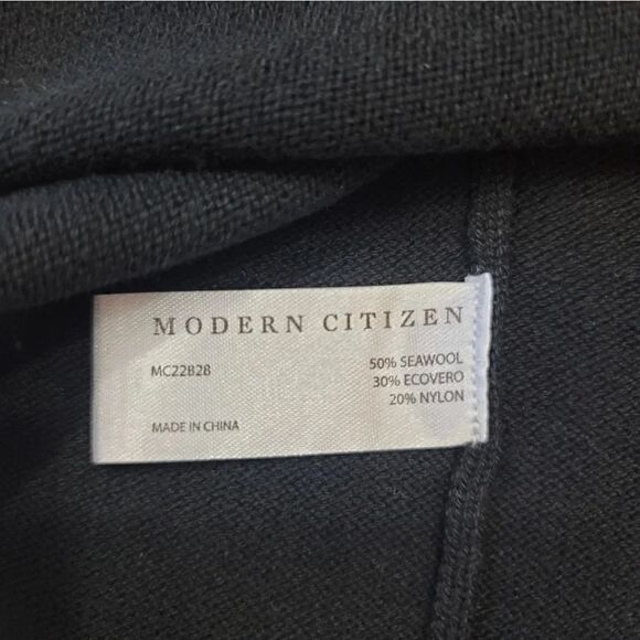 Modern Citizen Taryn Ruched Drawstring Knit Mini Skirt in Black Size Small - Picture 8 of 10